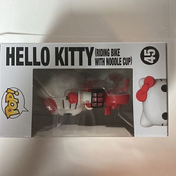 NWT Funko Pop! Sanrio Hello Kitty x Nissin- Hello Kitty on Bike - Picture 5 of 8